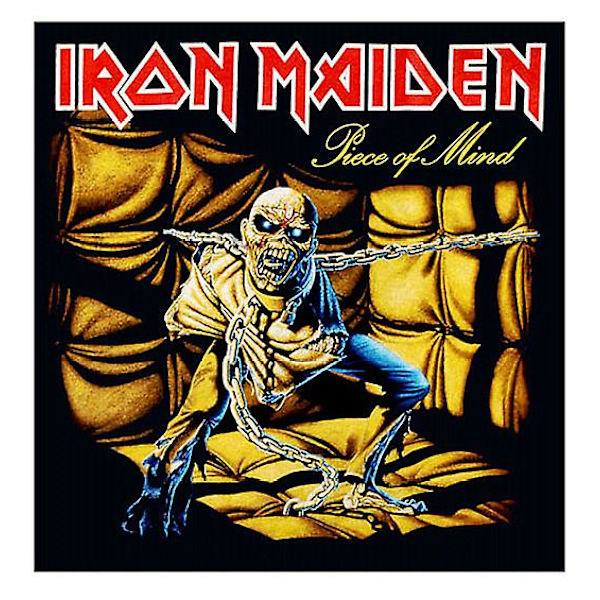 Vintage Rock Svart T-shirt Iron Maiden Piece Of Mind XL