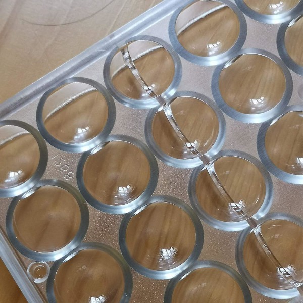 2 Pak Polycarbonat Chokoladeforme Candy Making Forme, Gele Chokoladeforme Bakke, Trøfler, Sød