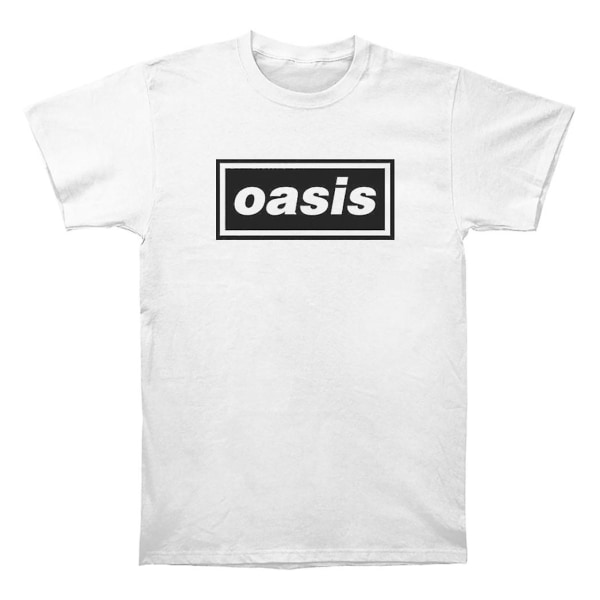 Oasis Decca Logo Vit T-shirt L