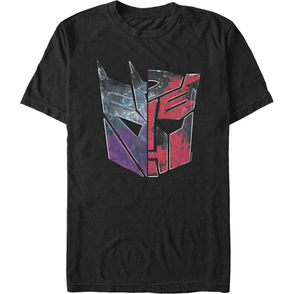 Rusted Split Logos Transformers T-shirt M
