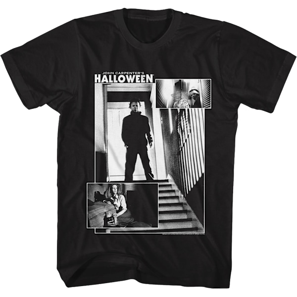 Piiloutu ja etsi -kollaasi Halloween-T-paita M