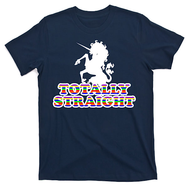 Helt lige Unicorn Regnbue Pride T-shirt M