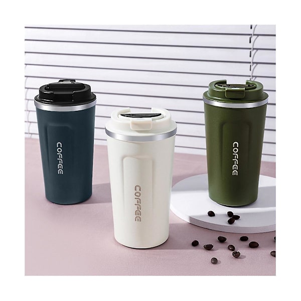 510ml Smart Temperatur Kaffetermos med LED-Temperaturvisning Isolerad Termosmugg Grön