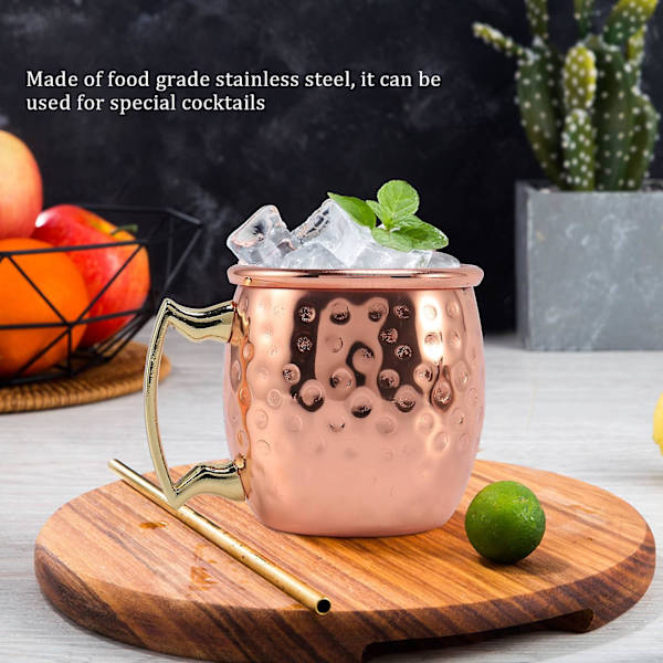 Mini 2oz Rustfrit Stål Moscow Mule Kop Espresso Mini Kop Kobberbelagt Kop Shot Kop Sæt