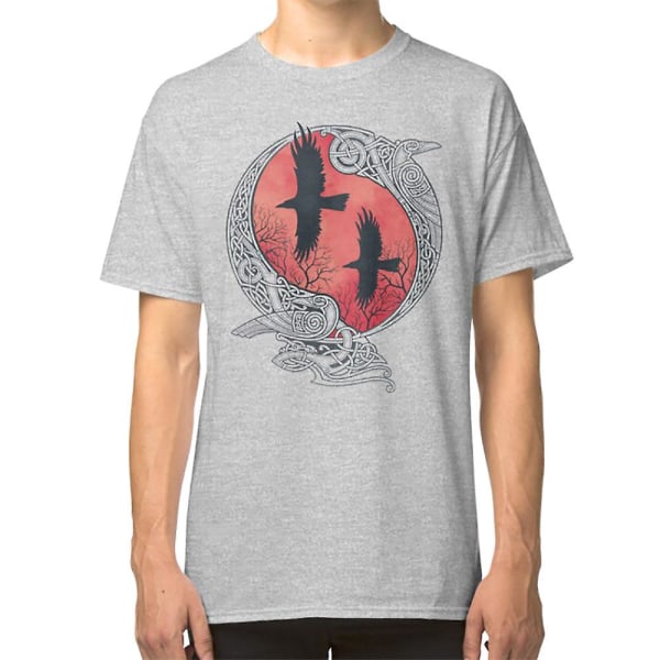 HUGIN&MUNIN T-shirt grey S