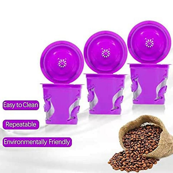 4 stk gjenbrukbare Keurig K-kopper, 2.0 gjenbrukbare klassiske amerikanske kaffe
