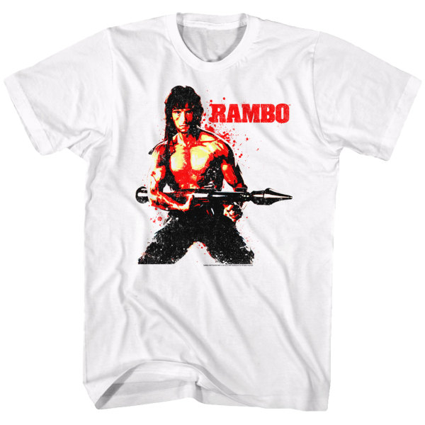 Blodsprøjtet Rambo T-shirt S