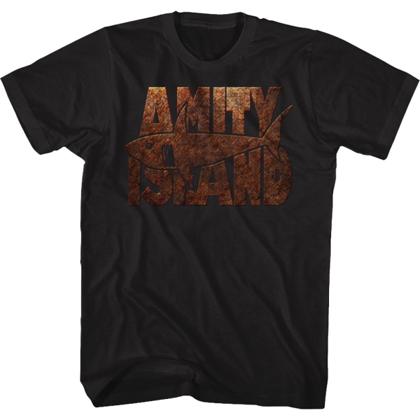 Amity Island Rostig Skylt Jaws T-Shirt L