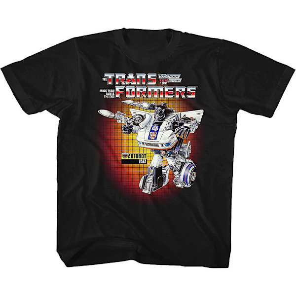 Jazz Transformers T-skjorte for ungdom med bokskunst M
