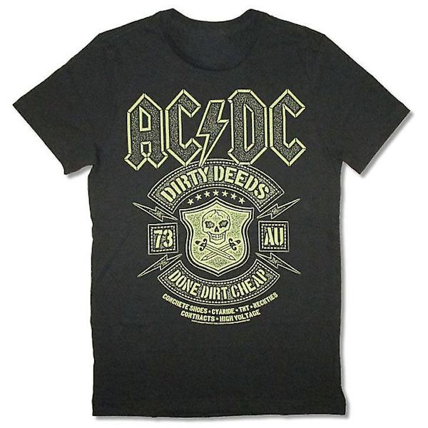 AC/DC Dirty Deeds Evil Crest T-skjorte M