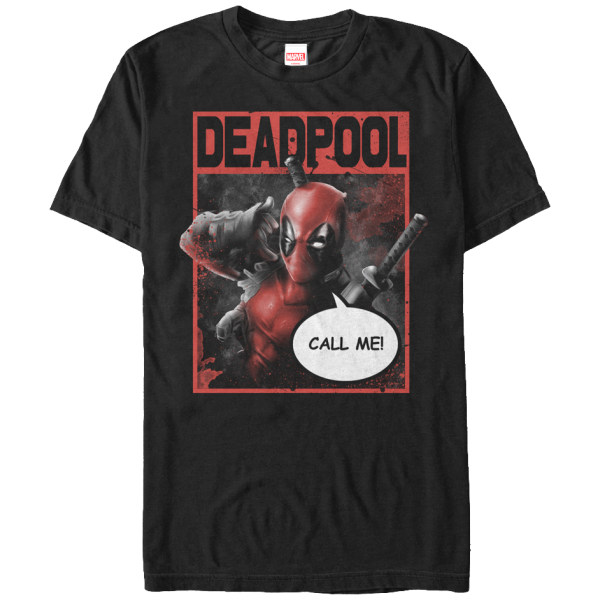 Call Me Deadpool T-skjorte Ny S