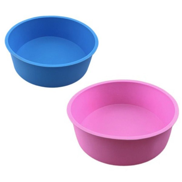 Silikonform för Bakning av Kakor, Rund, BPA-fri, för Kakan 2pcs