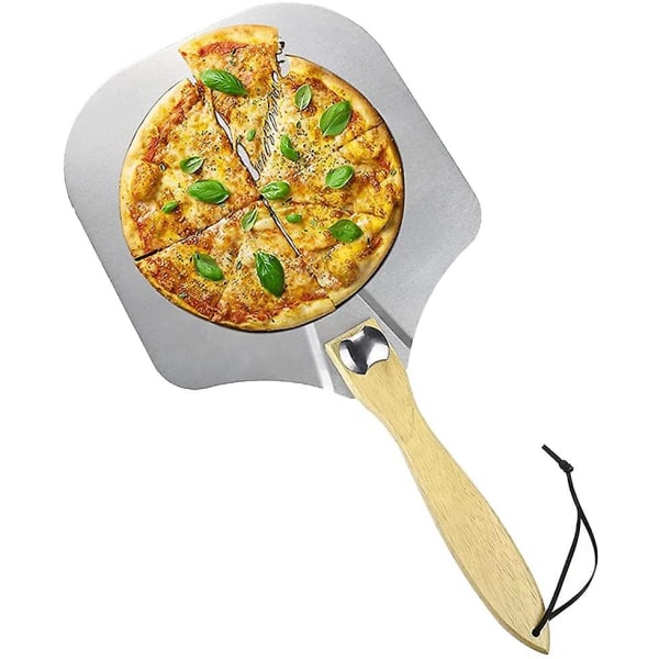Pizzaspade, Pizzaskyffel, Pizzaskyffel i aluminium och trä, Pizzaskyffel i metall i aluminium