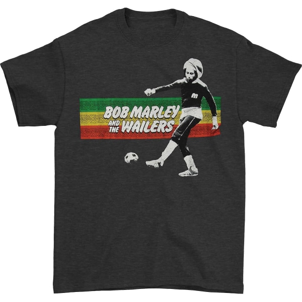 Bob Marley Fotball Rasta Stripe T-skjorte XXL