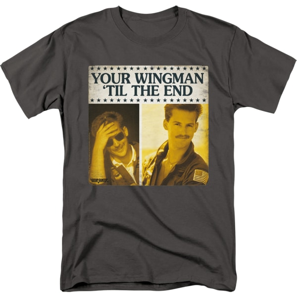 Din Wingman 'Til The End Top Gun T-Shirt L