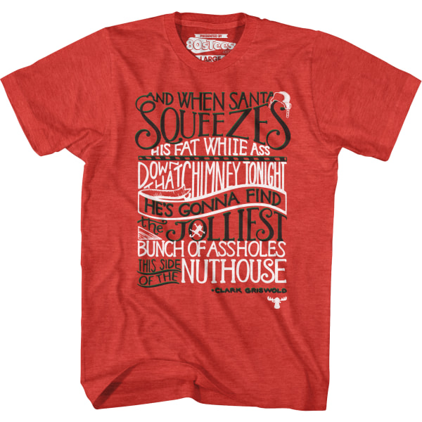 This Side Of The Nuthouse Juleferie T-skjorte L