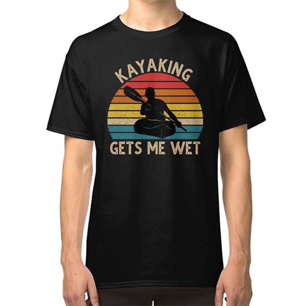 Kajakpaddling Gets Me Wet Vintage T-shirt XL