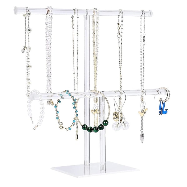 Jewelry Holder Necklace Holder, Jewelry Display Stand, Necklace and Bracelet Hanging Organizer, Cle