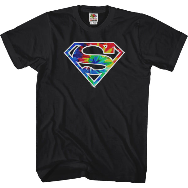 Uusi Tie-Dye-kuvioinen Superman-logolla varustettu T-paita M