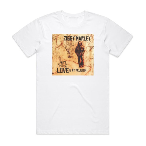 Ziggy Marley Love Is My Religion -albumin kansikuva T-paita Valkoinen S