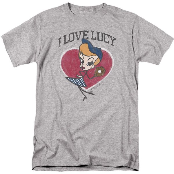 I Love Lucy Baseball Diva Aikuisten T-paita XXL