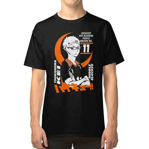 Tsukishima Kei - Haikyuu!! Keskitorjunnan T-paita XXL