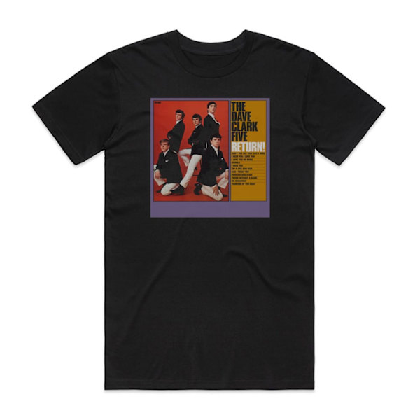The Dave Clark Five The Dave Clark Five Return Album Cover T-Shirt Sort XL