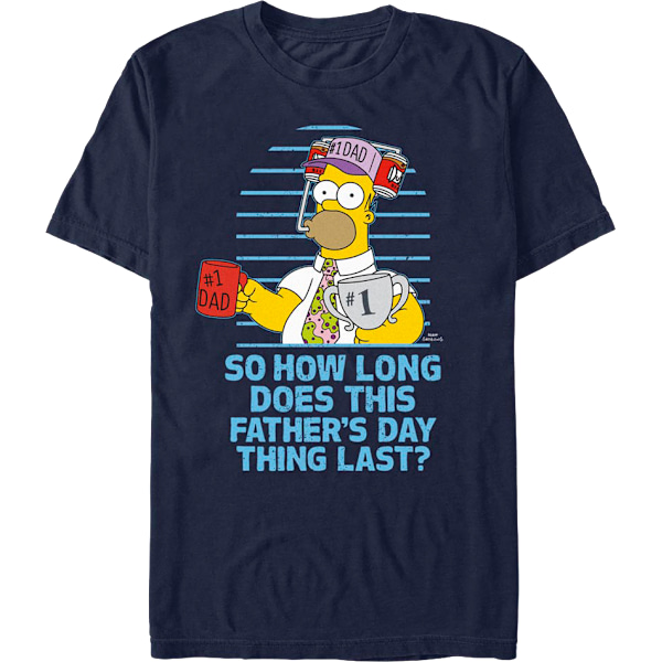 Homer Simpson Farsdag Simpsons T-skjorte M