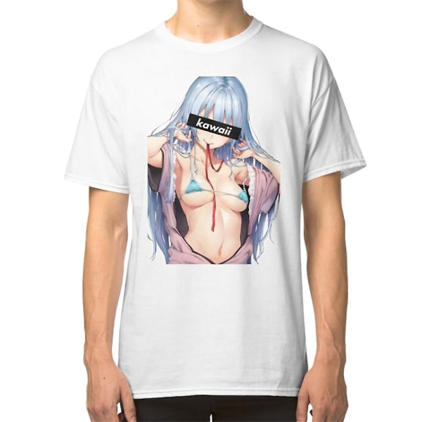 Kawaii Hentai Anime Girl T-shirt L