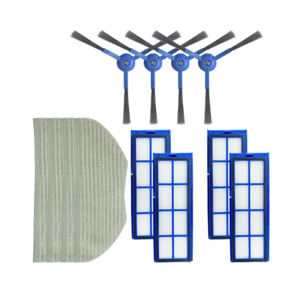 Robovac L70 Robotdammsugare Sidoborste Filter Moppduk Rengöringsborste Ersättningstillbehör