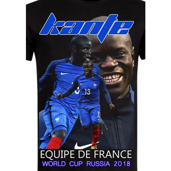 VM-fotballtrøye Noir N'Golo Kanté Frankrike XXXL