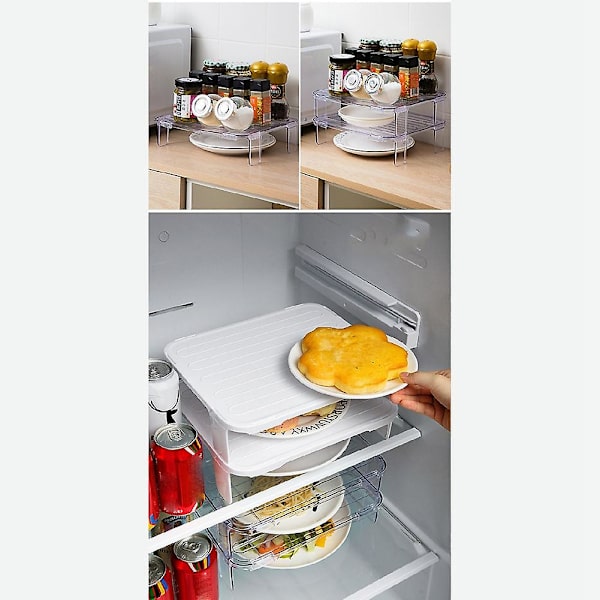 Kylskåpshyllseparator, platsbesparare, förvaring, kylskåpshyllställ, kök