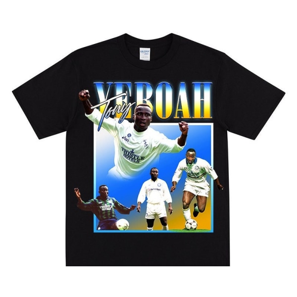 TONY YEBOAH Hyllest T-skjorte For Leeds-fans Black XL