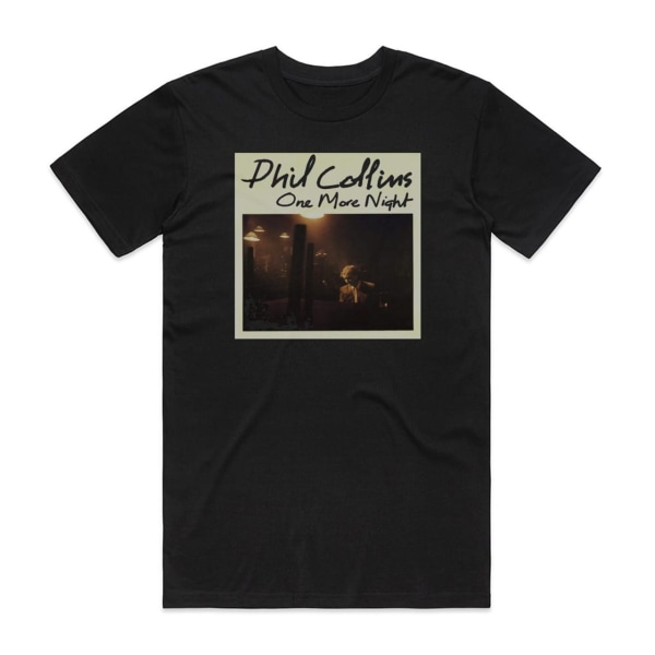 Phil Collins One More Night Album Cover T-Shirt Sort M