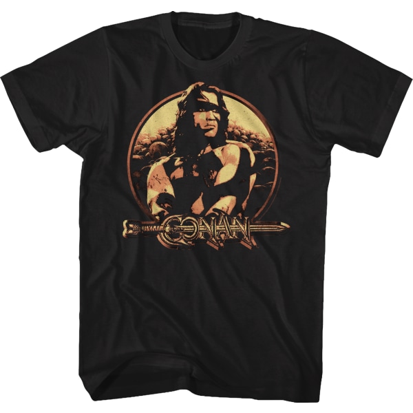 Distressed Conan The Barbarian T-shirt XL