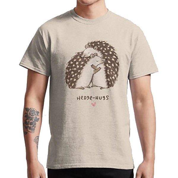 Hedge-hugs T-shirt sand XXXL
