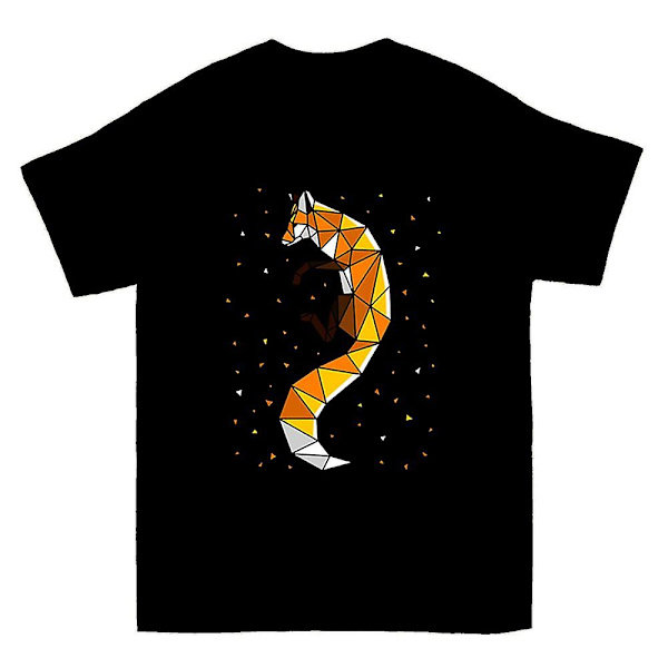 Geometrinen Kettu Hyppy T-paita XXXL