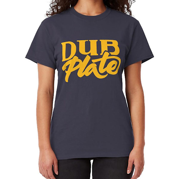 Dub Plate Dancehall Kirjoitus T-paita navy S
