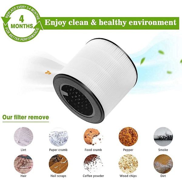 1 stk Filter til Fy0293 Fy0194 Ac0819 Ac0830 Ac0820 Luftrenser Hepa Filter Professionel Udskiftning