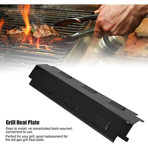 Universal Ersättningsgrill Värmetält För Grill Porslin Stål Bbq Värmeplatta Shield Värmtält Smaksättare Bar Brännare Cover Flame Tamer For Gas Gri 4Pcs