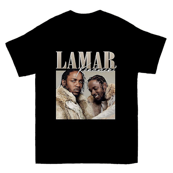 Kendrick Lamar 90-tals Vintage Svart Rapper T-shirt M