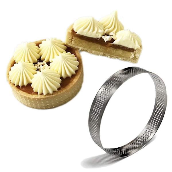 Æg T-formet Ring Perforeret Rustfrit Stål Bagekageform Dessertbutik