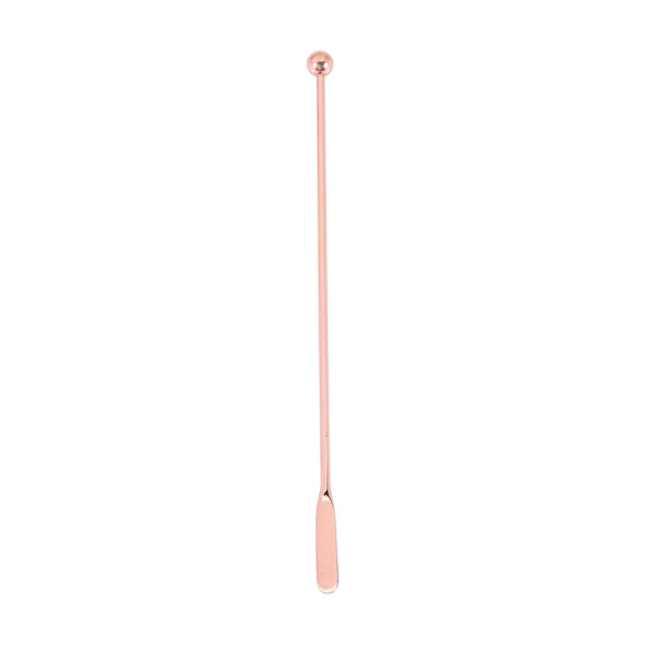 10 stk. Rustfrit Stål Rør Drink Rør Rør Cocktail Hvirvlende Pind - Guld - Lige Pind, 19cm