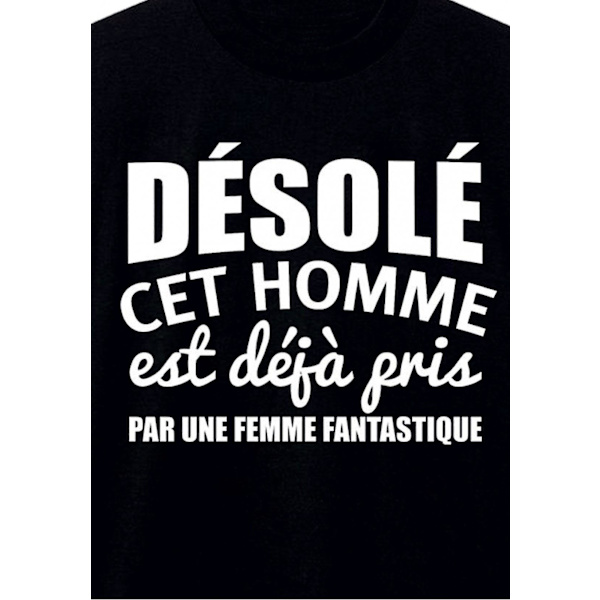 Undskyld, Denne Mand Er Min Sort T-shirt M