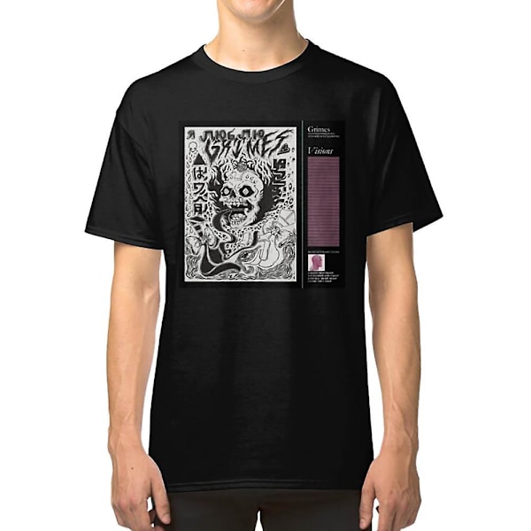 Grimes - Visions -kansikuvan T-paita XXXL
