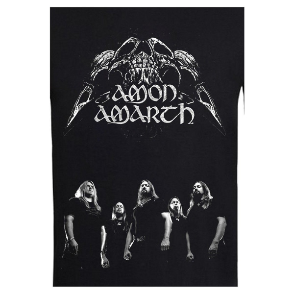 Vintage Rock Black Tee Shirt Amon Amarth 002 M
