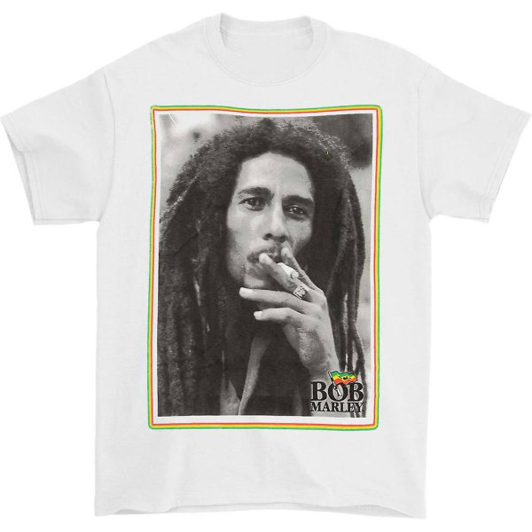 Bob Marley Rasta Border Smoke T-paita XXXL