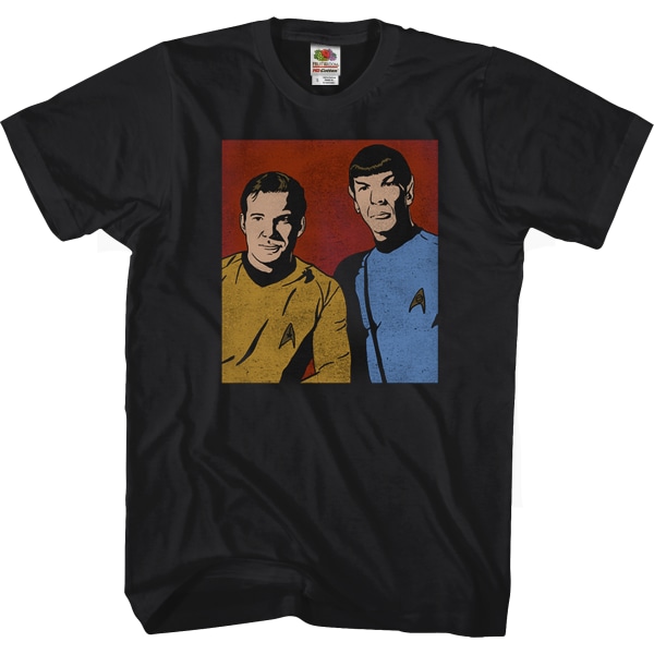 Kirk and Spock Star Trek T-Shirt L