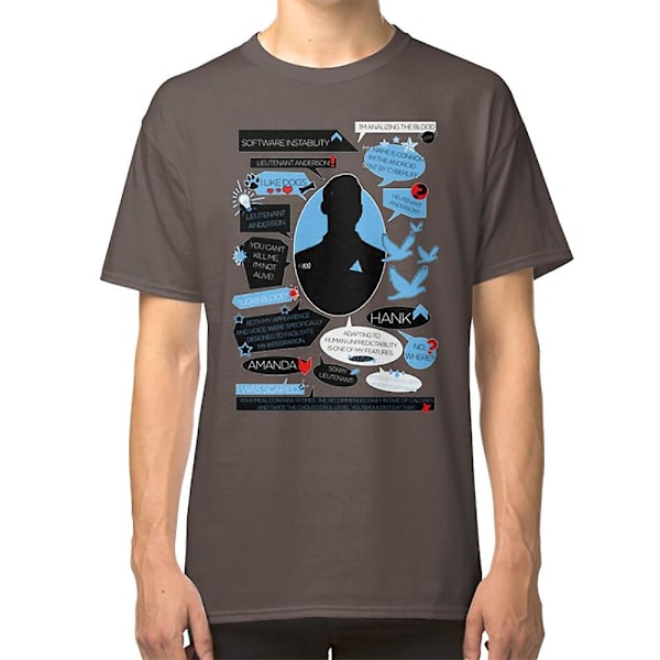 Connor_Quote T-skjorte darkgrey M