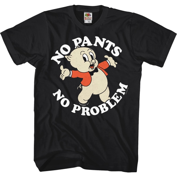 Ingen Bukser Intet Problem Svinet Porgie Looney Tunes T-Shirt XXL